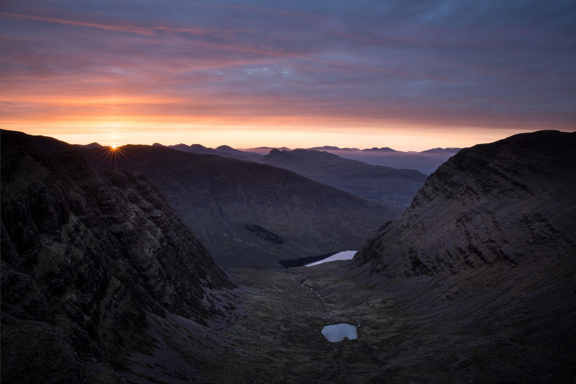 mountains sky sunrise sun